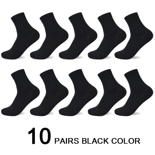 10 Pairs Bamboo Fiber Socks - SensorySoft