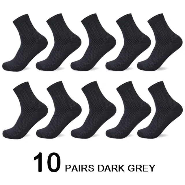 10 Pairs Bamboo Fiber Socks - SensorySoft