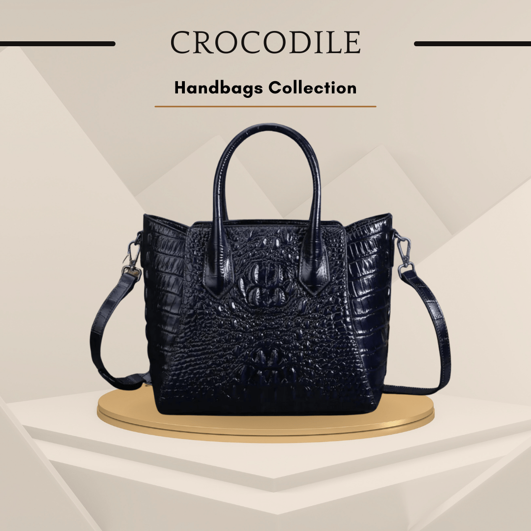 2025 New Women's Vintage Crocodile Leather Tote Bag - SensorySoft