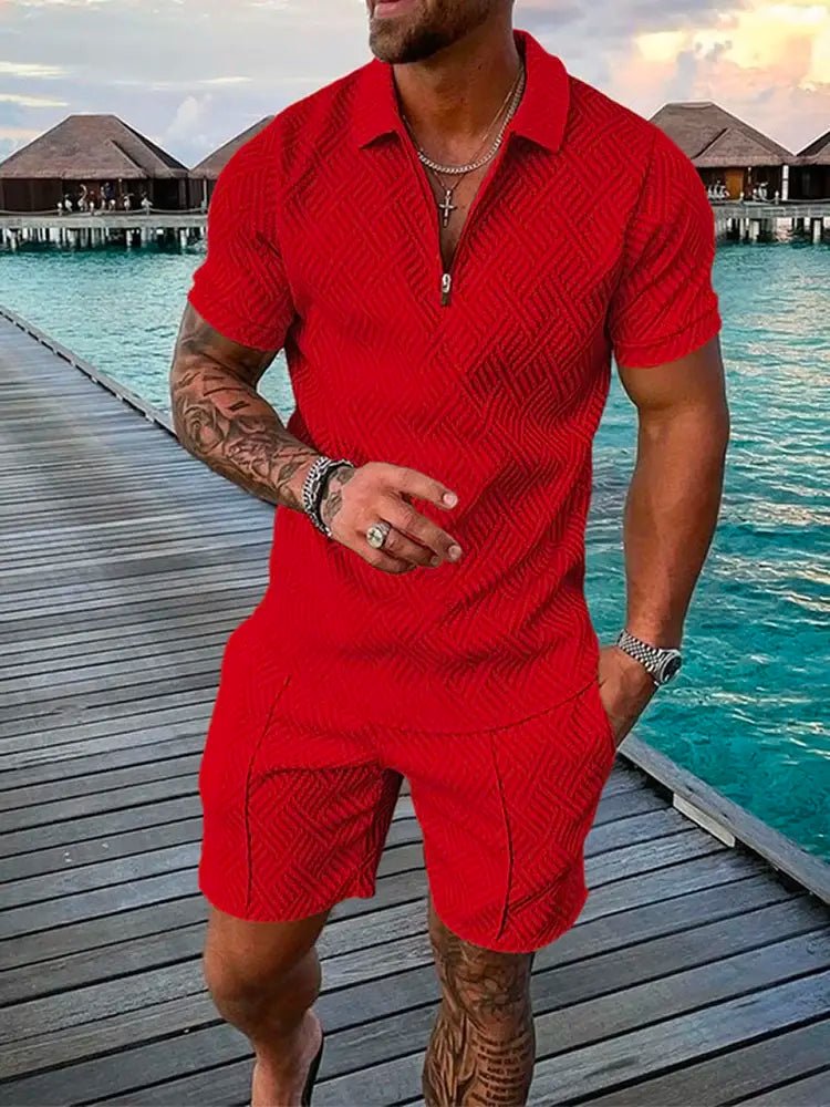 2025 Summer Men's Two - Piece Casual Sportswear Set - SensorySoftShop