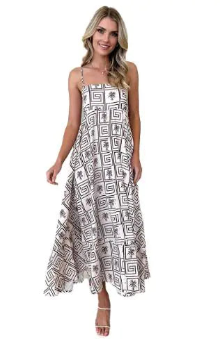 Serena Dress / Fresh Floral Spaghetti Strap Dress
