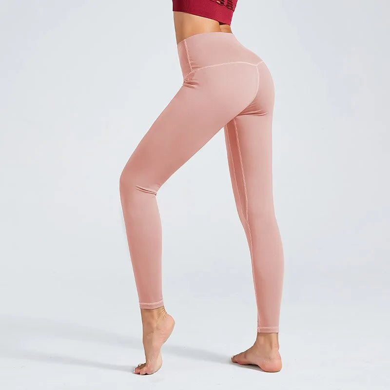 6 Colors High Waist Women Leggings Solid - SensorySoft