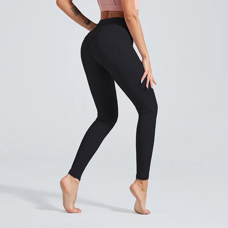 6 Colors High Waist Women Leggings Solid - SensorySoft