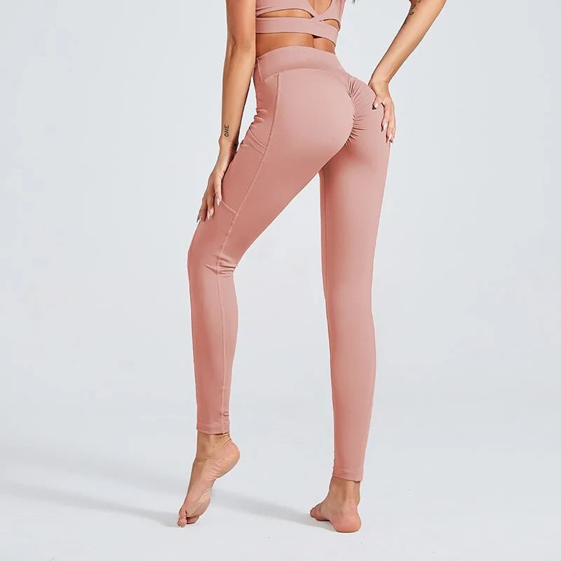 6 Colors High Waist Women Leggings Solid - SensorySoft
