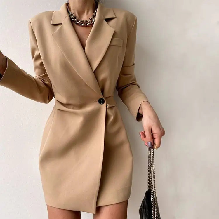 Long Sleeve Lapel Suit for Professional Attire
