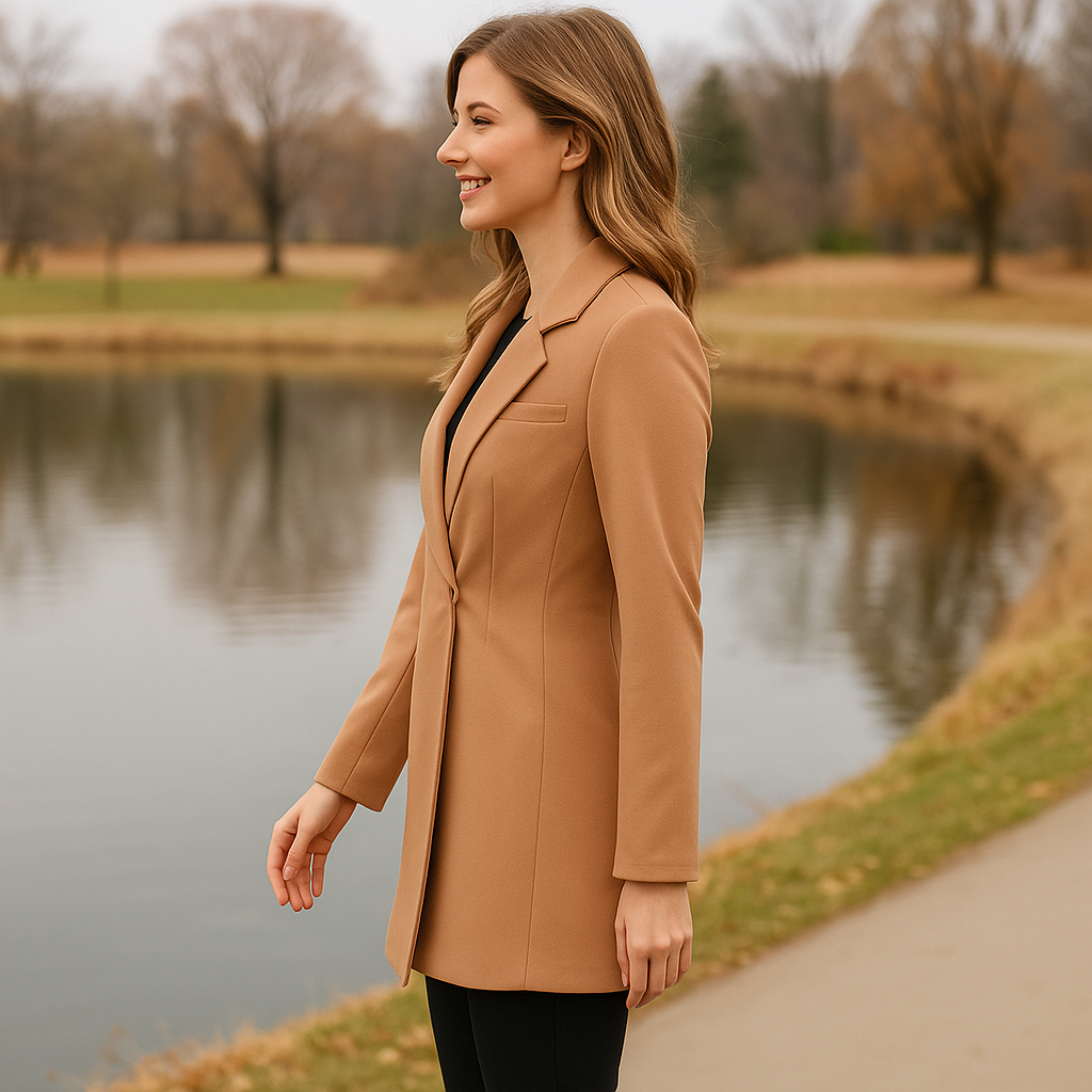 Long Sleeve Lapel Suit for Professional Attire