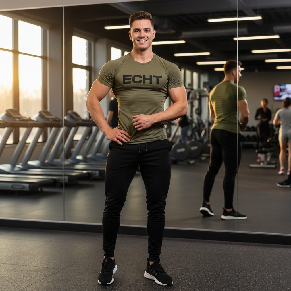 Men's Summer Short Sleeve Fitness T-Shirt