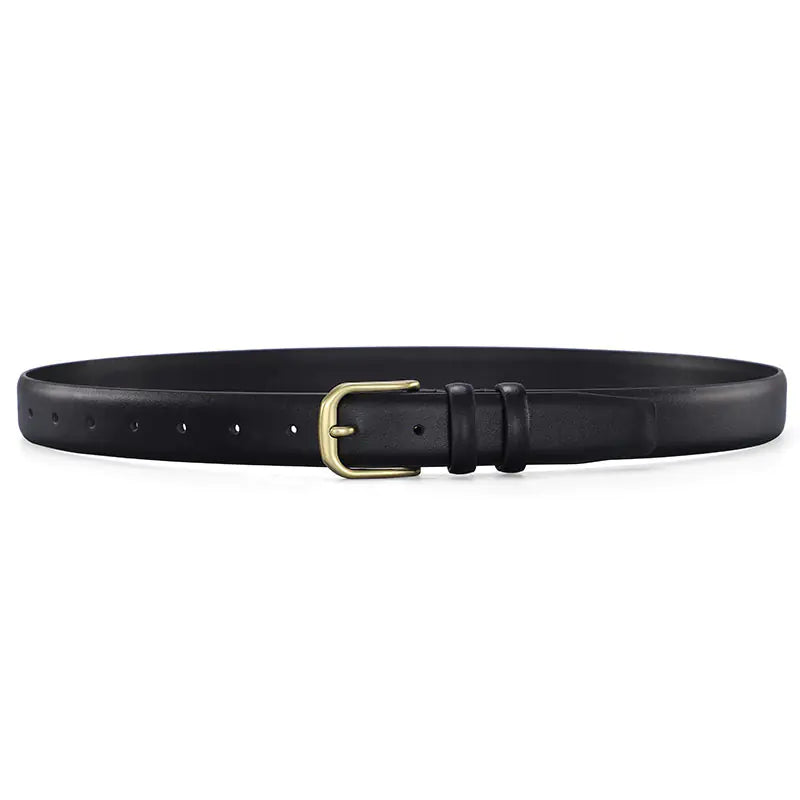 Women's Leather Belt with Simple Design for Jeans and Skirts