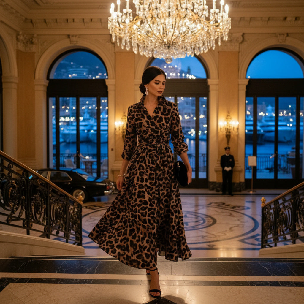 The Valentina Leopard Maxi Dress