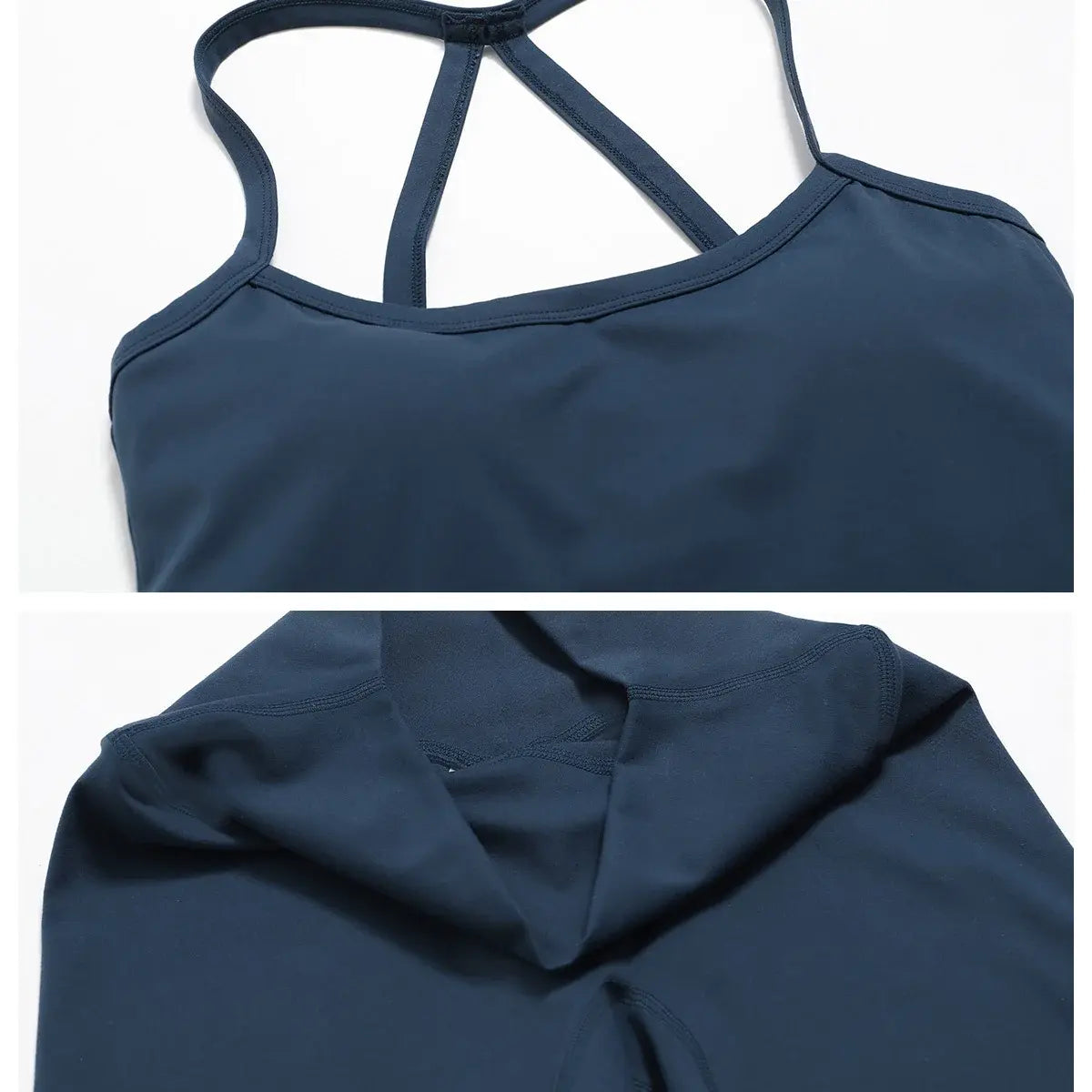HIIT Leggings and Matching Short Sleeve Tops Workout Set-Blue
