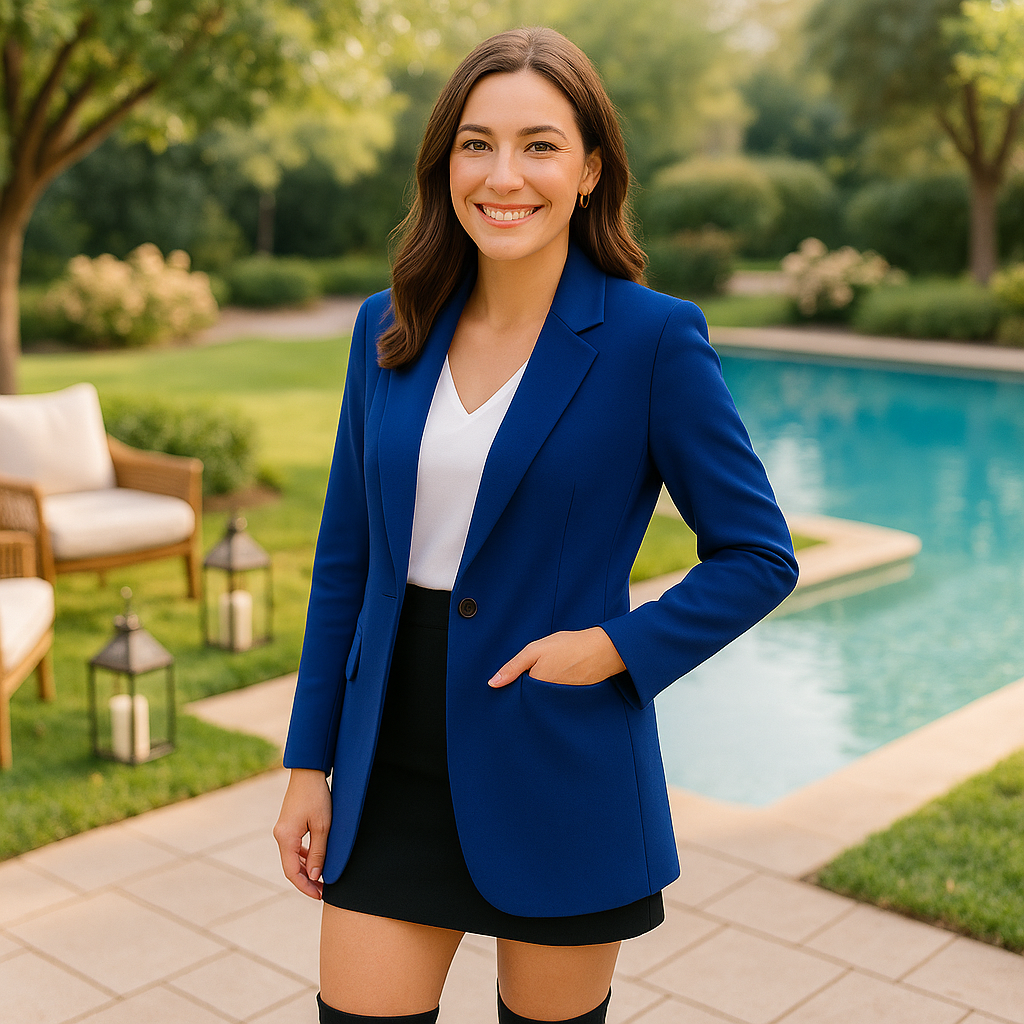 Women's Solid Color Casual Suit Jacket
