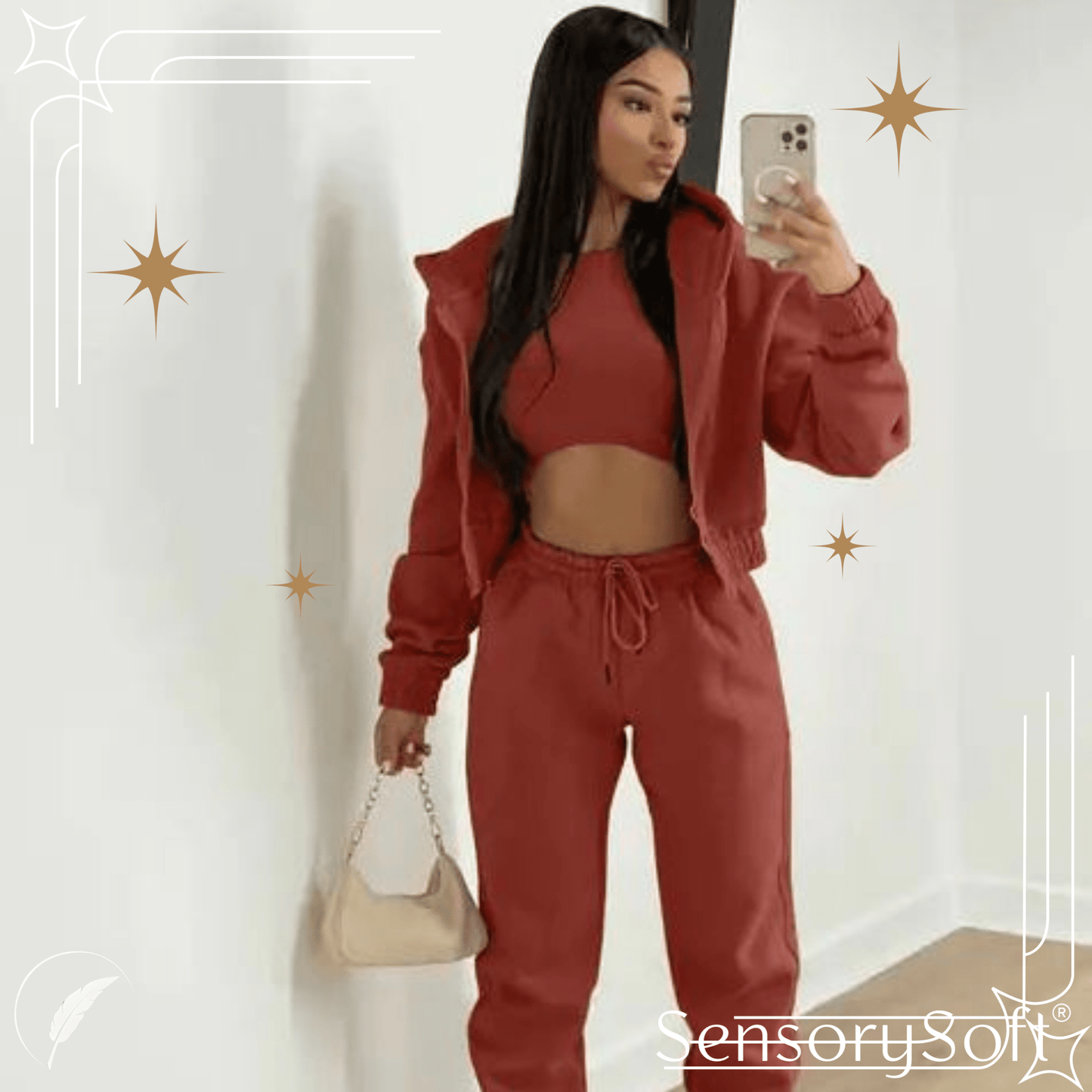 Autumn 3 Piece Leisurewear Set - SensorySoftShop