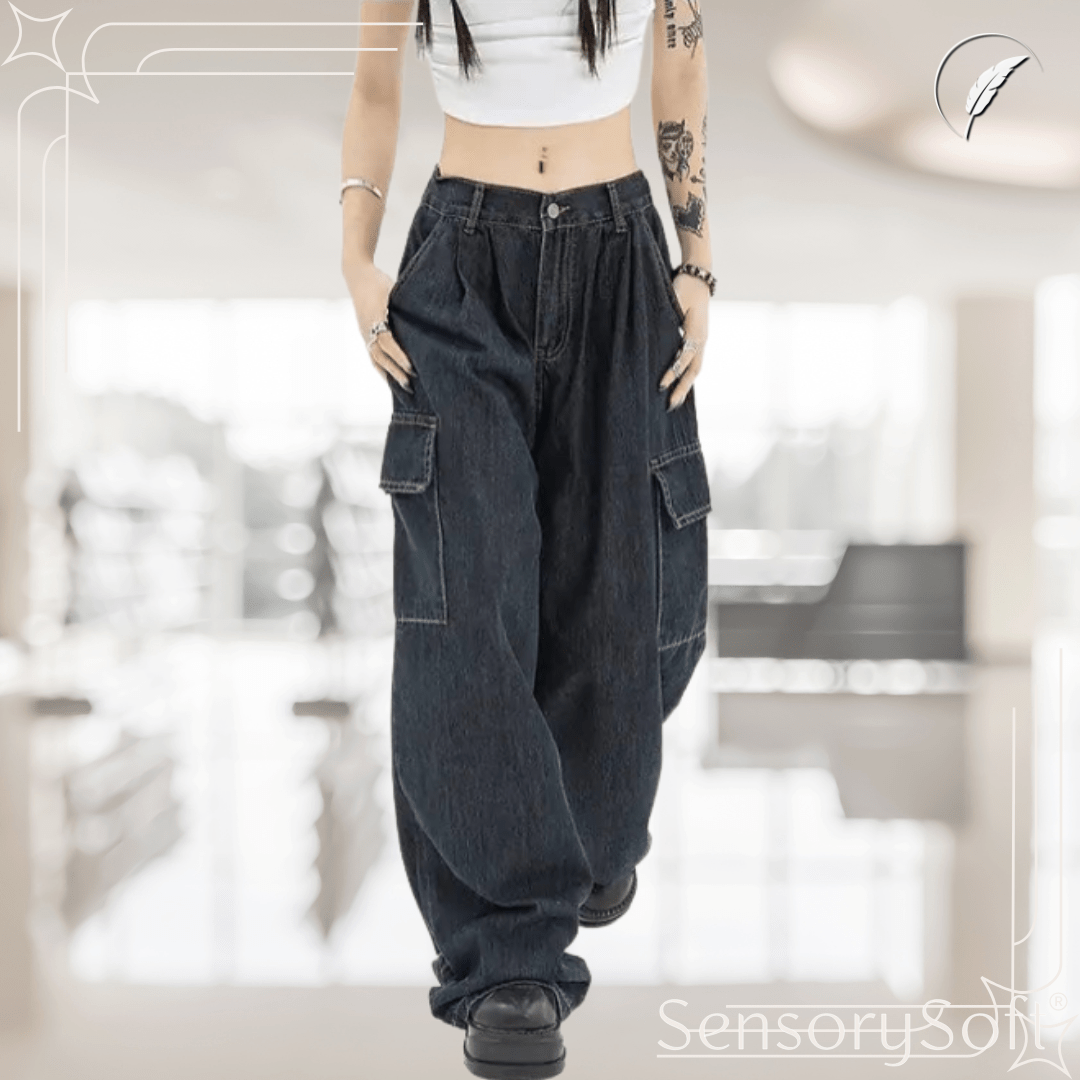 Baggy Cargo Jeans – Effortless Style and Relaxed Comfort - SensorySoft