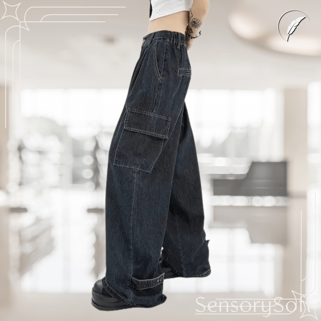 Baggy Cargo Jeans – Effortless Style and Relaxed Comfort - SensorySoft