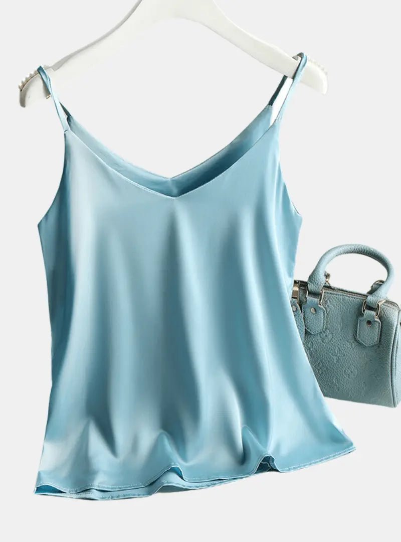 Blusa de Cetim Regata - Satin Tank Tops - SensorySoftShop