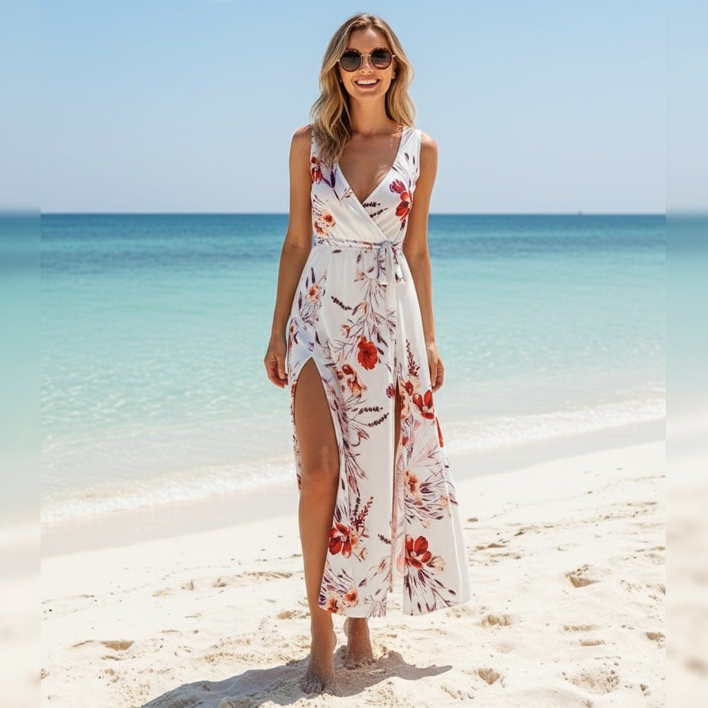 Bohemian Print Dress for Women - Beachwear Dress - SensorySoftShop