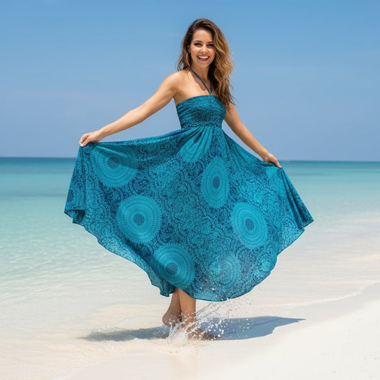 Boho Indian Printed Long Skirts (One Piece) - SensorySoftShop