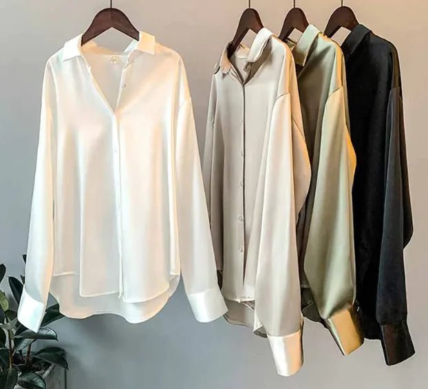 Business Satin Silk Shirt - SensorySoftShop