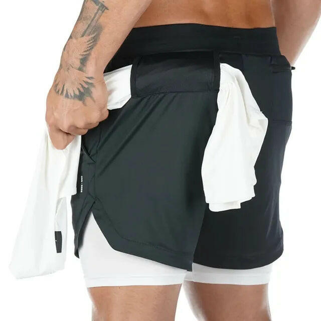 Camo Running Shorts Men - with Pockets - SensorySoft