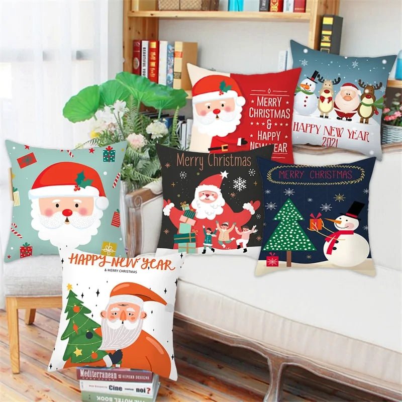 Cartoon Christmas Pillow Cover - SensorySoftShop