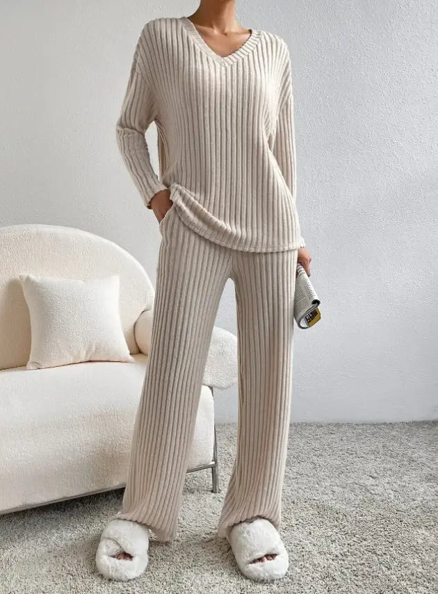 Casual 2 - Piece Autumn Loungewear Set - SensorySoftShop