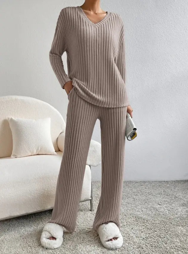 Casual 2 - Piece Autumn Loungewear Set - SensorySoftShop