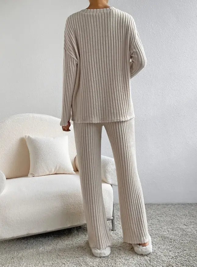 Casual 2 - Piece Autumn Loungewear Set - SensorySoftShop
