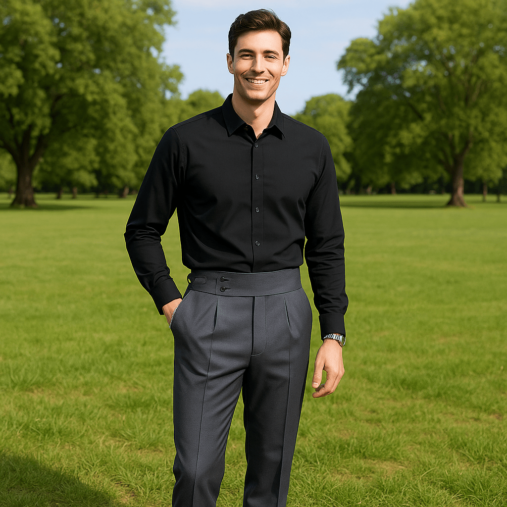 Casual Business Trousers in Gray - SensorySoft