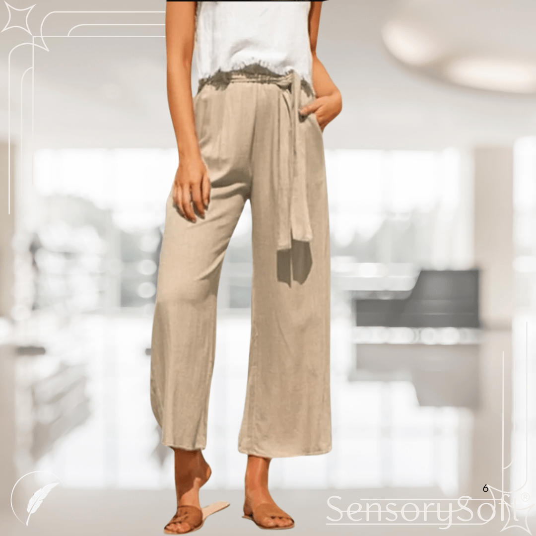 Casual Cotton Linen Summer Pants - SensorySoft