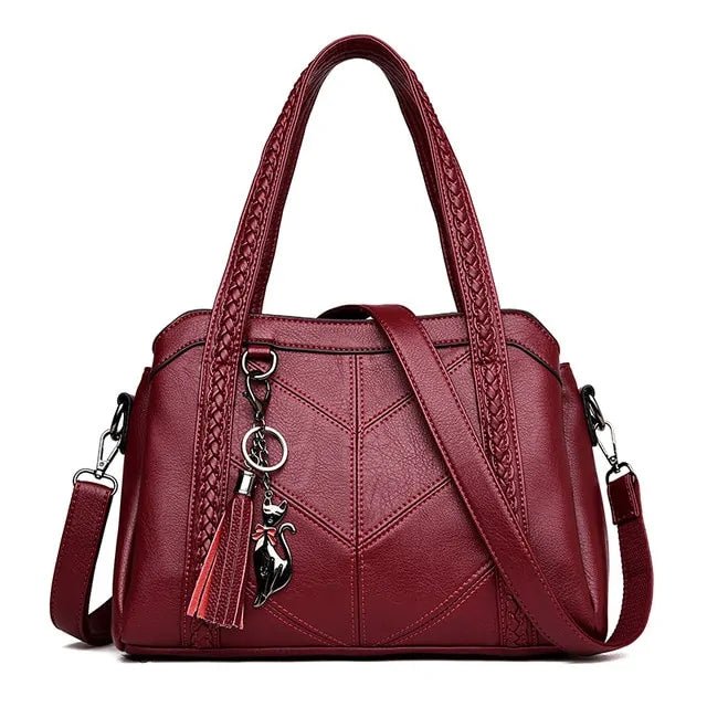 Casual Elegant Handbags – In Wine Red - SensorySoft
