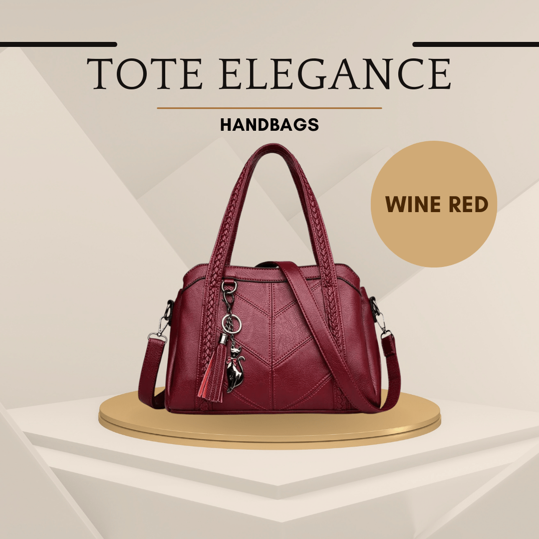 Casual Elegant Handbags – In Wine Red - SensorySoft