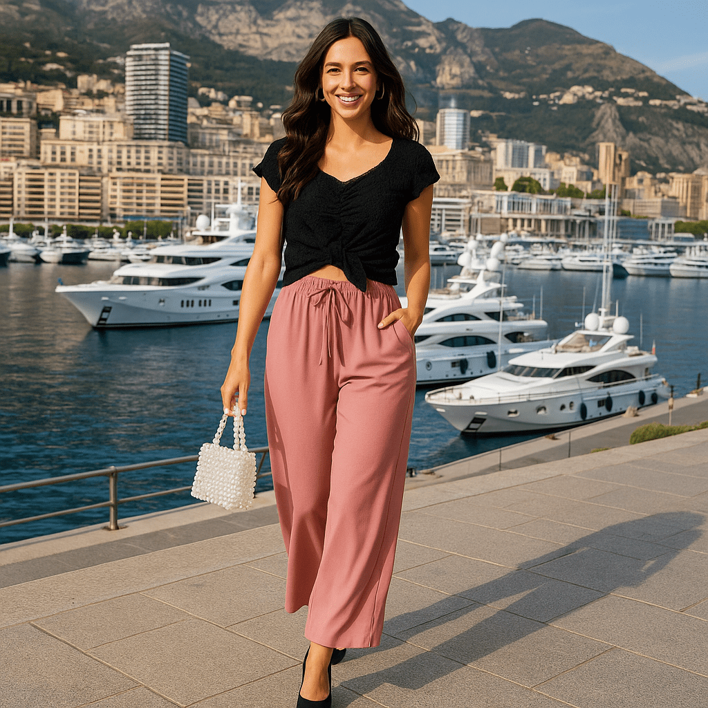Casual Ice Silk Wide Leg Pants - SensorySoft