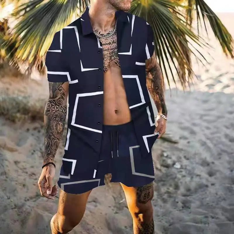 Casual Men's Summer Short Sleeve Set - SensorySoftShop