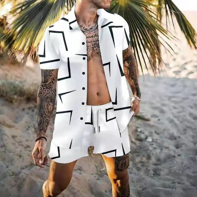 Casual Men's Summer Short Sleeve Set - SensorySoftShop