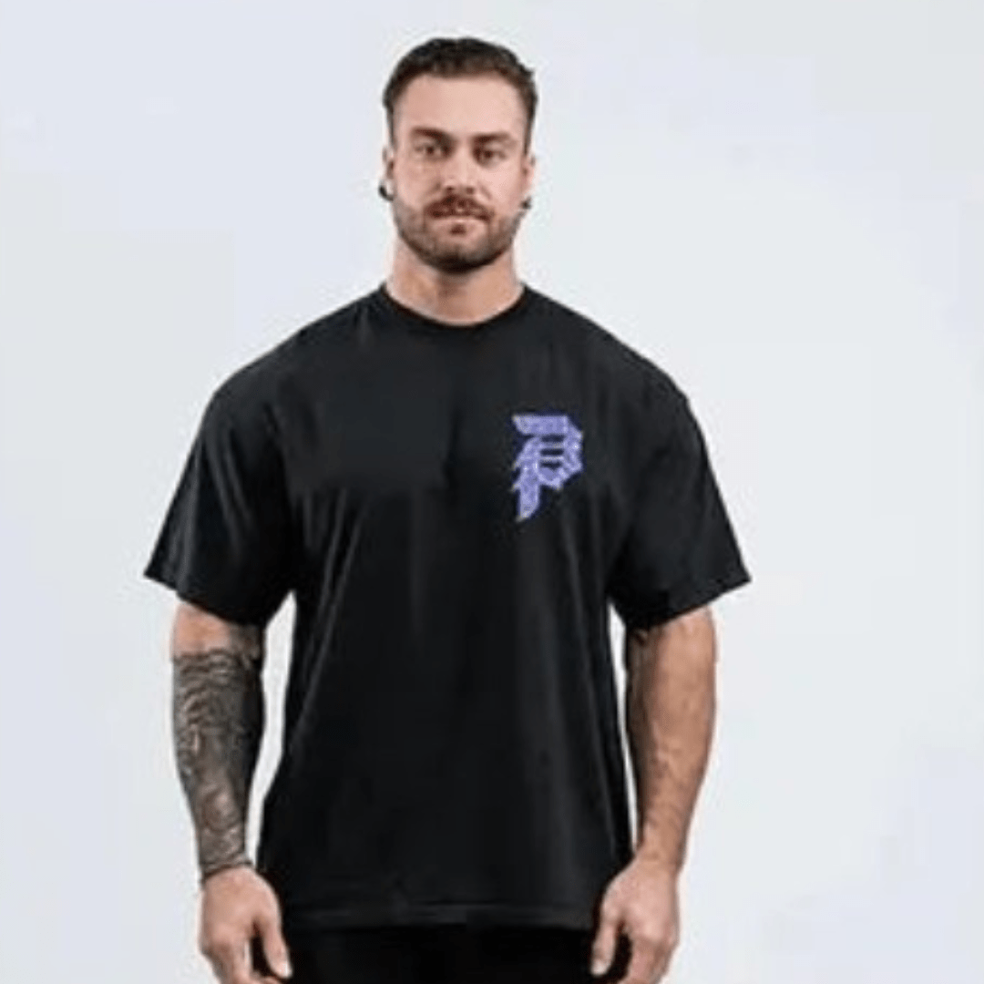 CBum Men's Oversized Cotton Gym Fitness T-shirt - SensorySoftShop