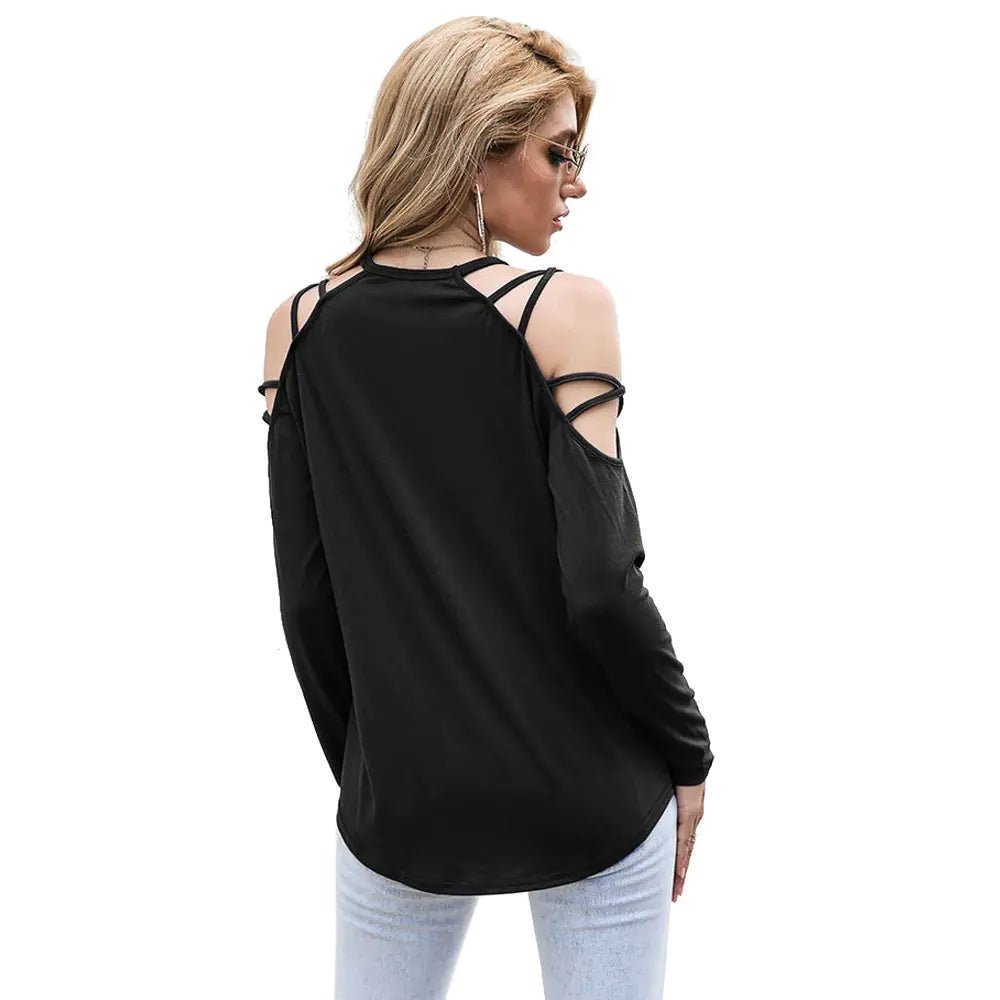 Chic Long Sleeve Off - Shoulder Top for Women - SensorySoft