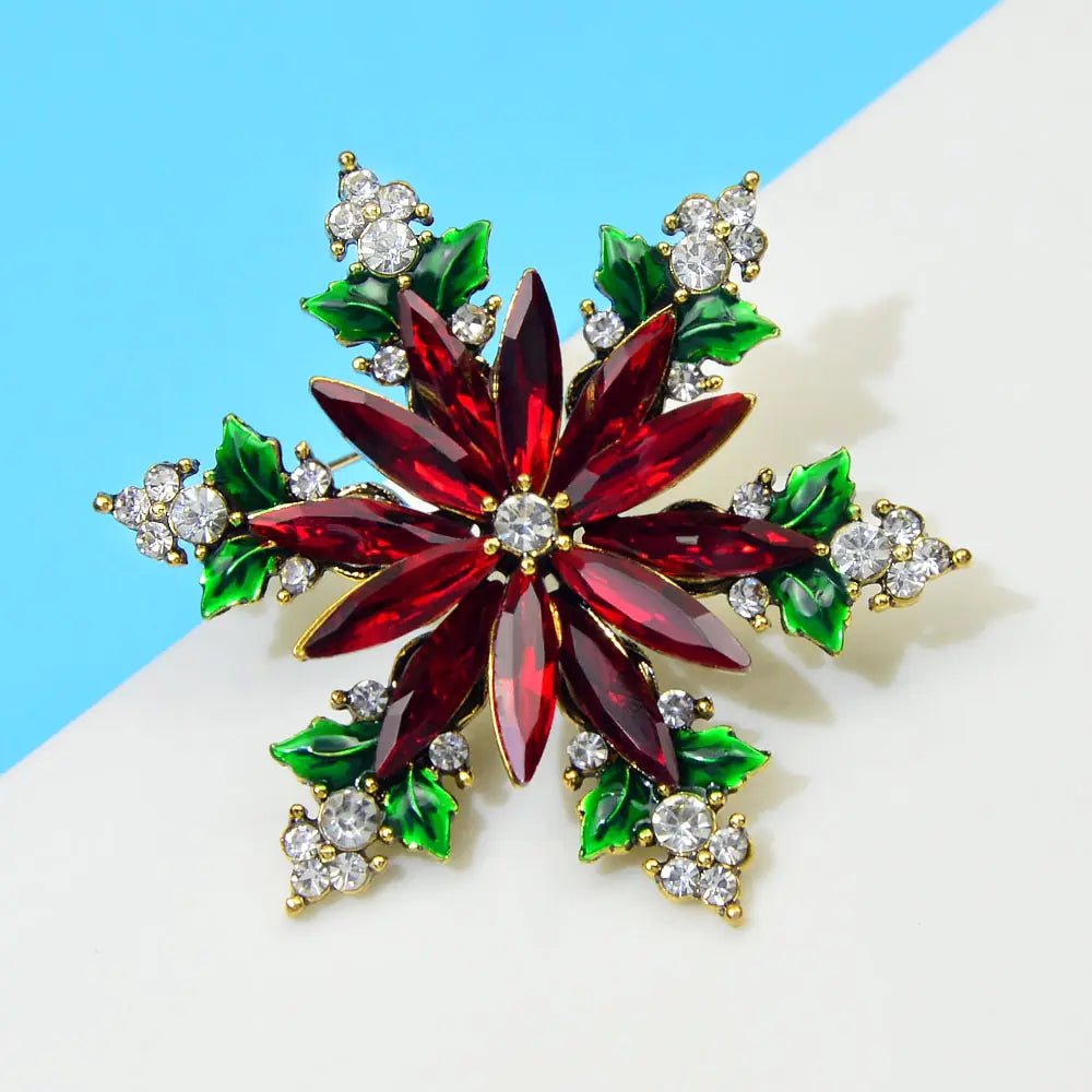 Christmas Crystal Snowflake Pin - SensorySoftShop