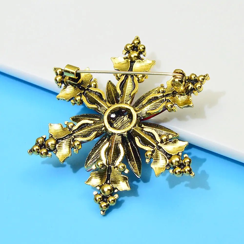 Christmas Crystal Snowflake Pin - SensorySoftShop