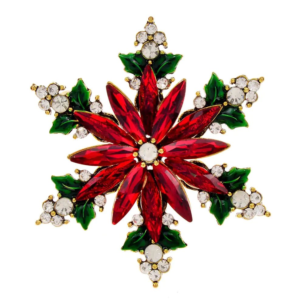Christmas Crystal Snowflake Pin - SensorySoftShop