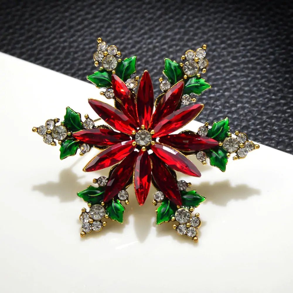 Christmas Crystal Snowflake Pin - SensorySoftShop