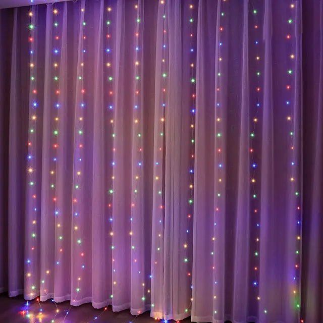 Christmas Curtain Lights - SensorySoftShop