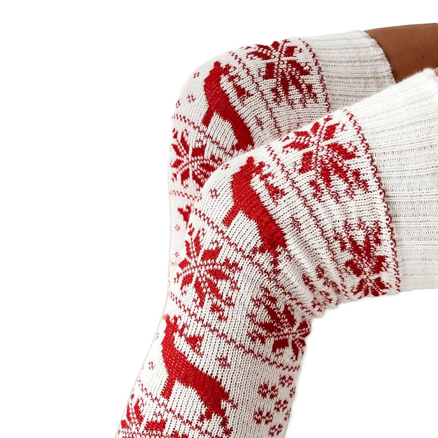 Christmas Knee Stockings Snowflake - SensorySoftShop