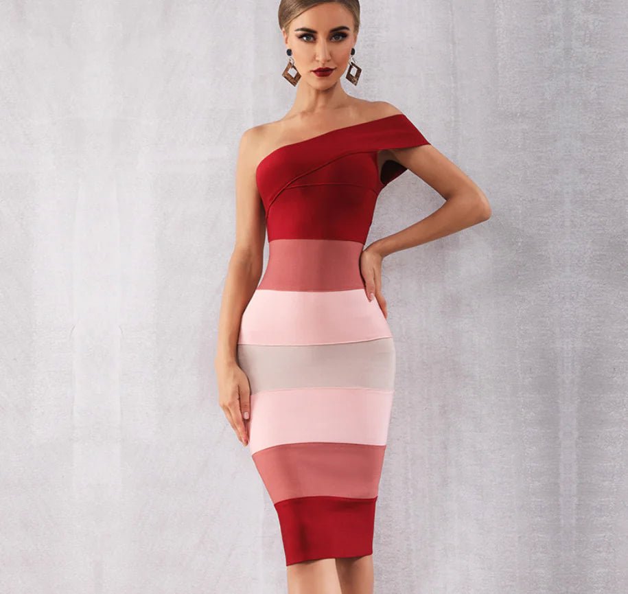 Colourful Dress, Sexy Bandage Dress, Women's Dress - SensorySoftShop