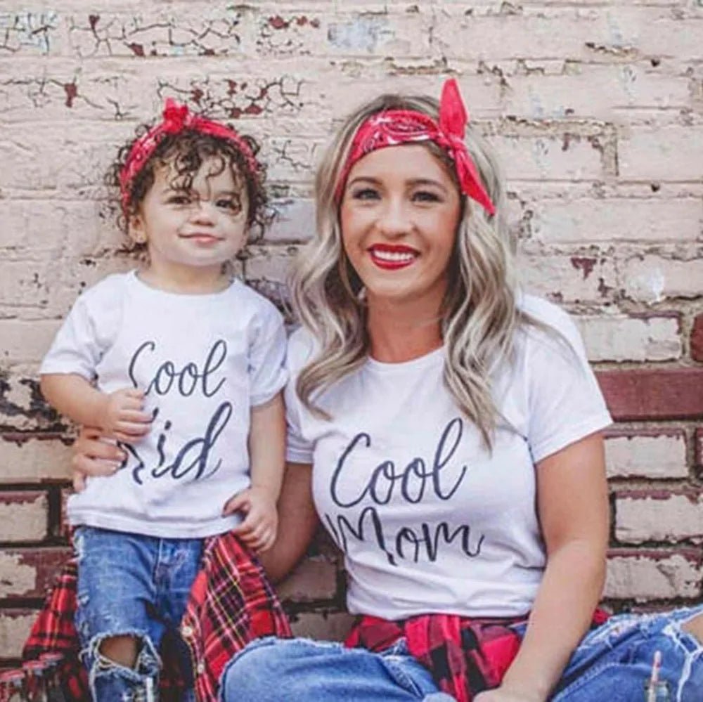 Cool Mom' & 'Cool Kid' Matching Mom and Child Shirts - SensorySoftShop