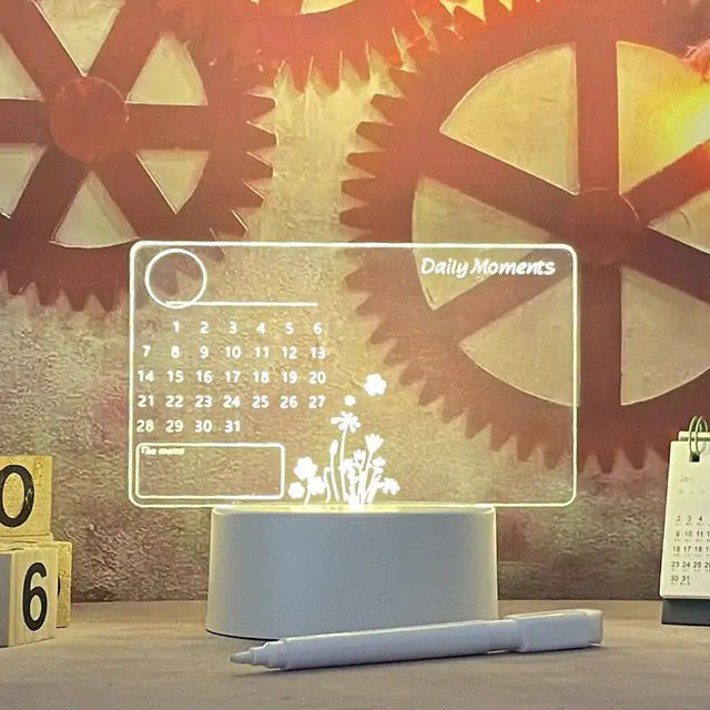 Creative LED Night Light with Erasable Writing Board - SensorySoftShop