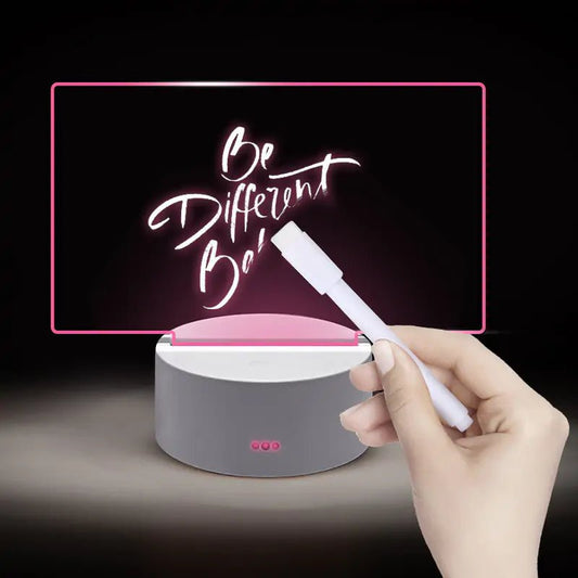 Creative LED Night Light with Erasable Writing Board - SensorySoftShop