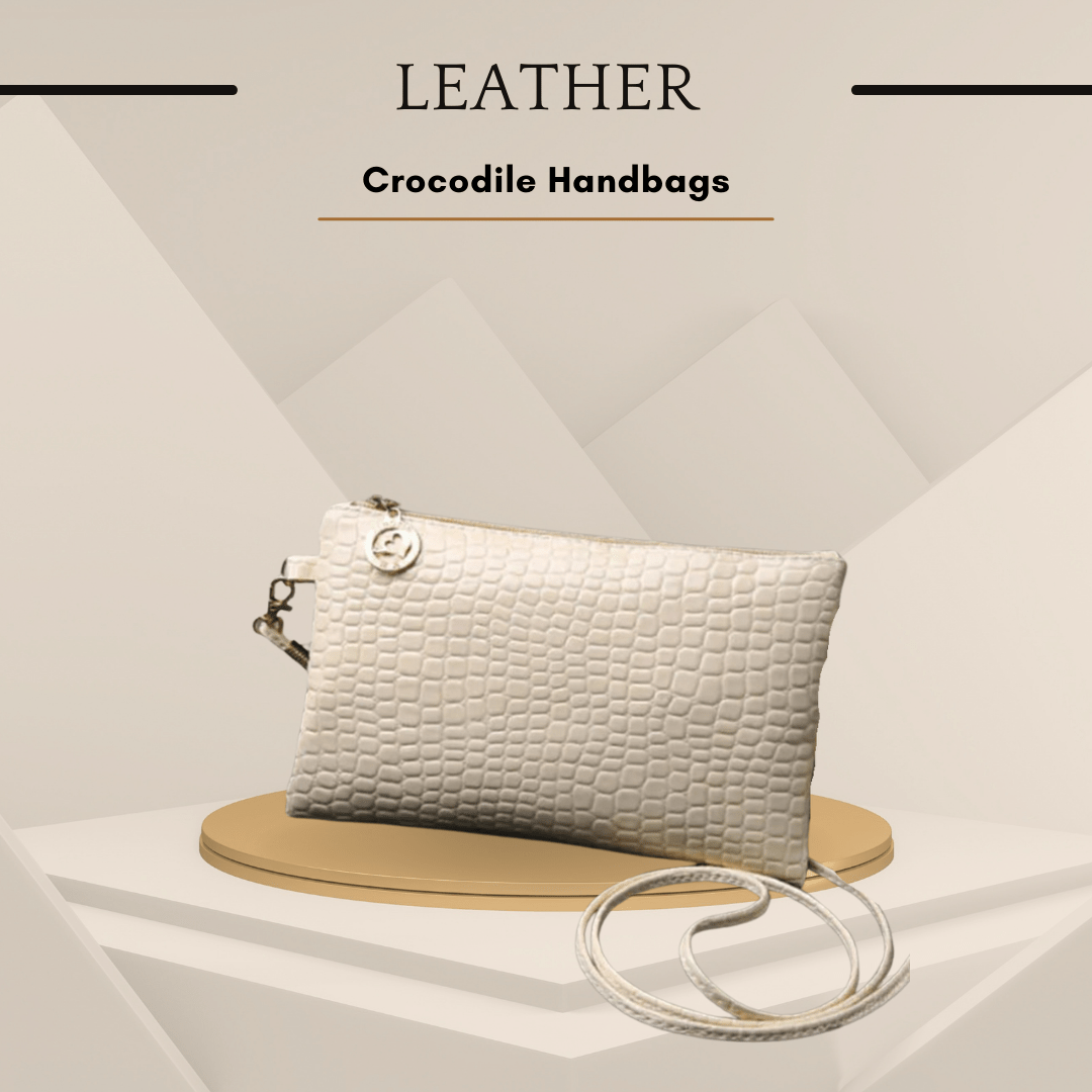 Crocodile Pattern Handbag for Women - Phone Clutch Purse - SensorySoft