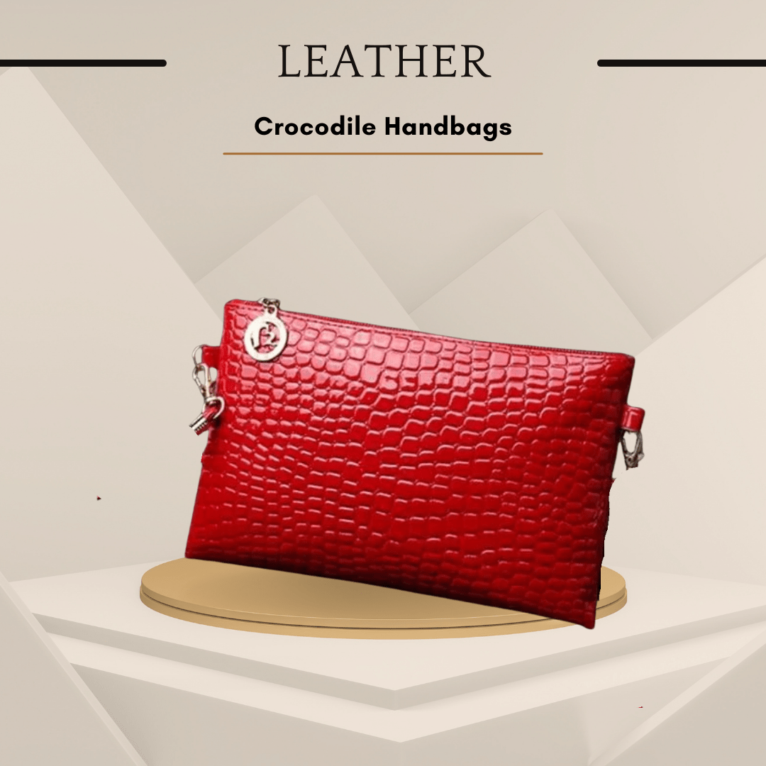 Crocodile Pattern Handbag for Women - Phone Clutch Purse - SensorySoft