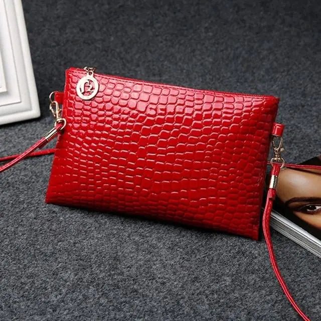 Crocodile Pattern Handbag for Women - Phone Clutch Purse - SensorySoft