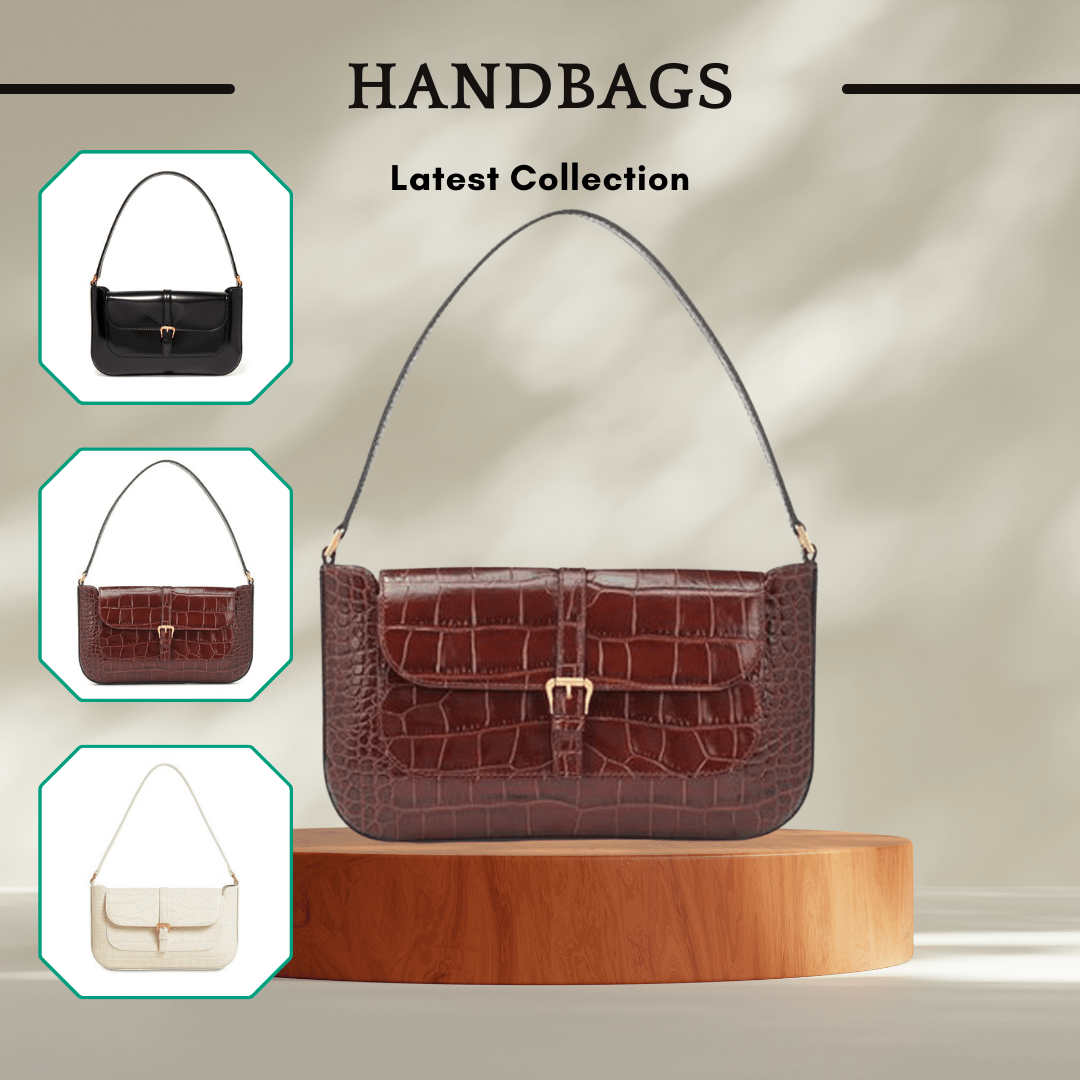 Crocodile Pattern Handbag - Vintage Styling - SensorySoft